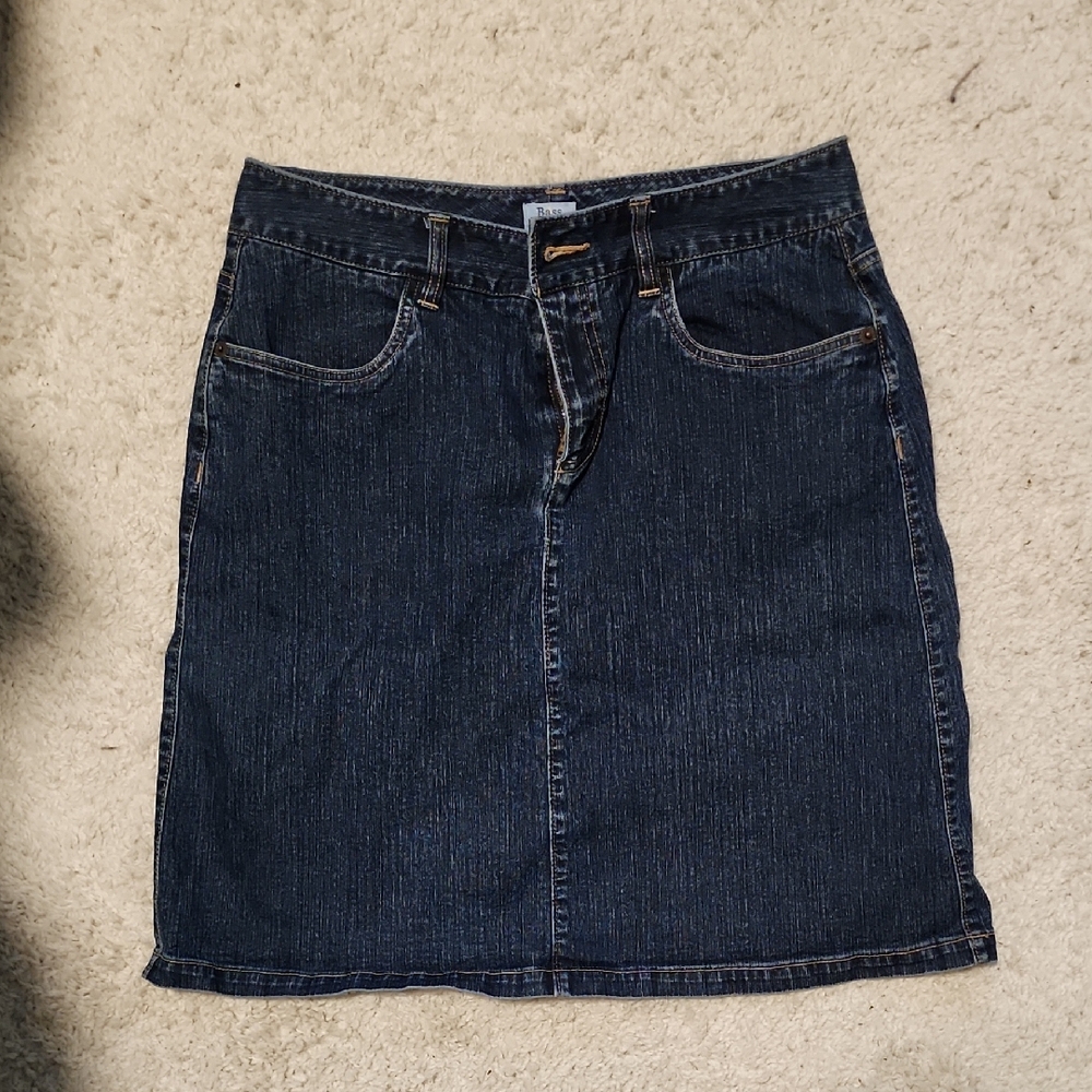G.H. Bass & Co. Blue Knee-Length Pencil Skirt Casual